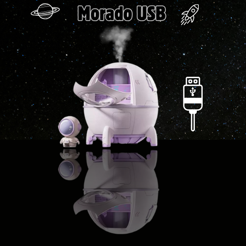 Humidificador Especial ASH™ con luz LED y Carga USB-Diseño Futurista y Silencioso